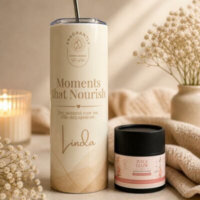Gepersonaliseerde beker met thee mix