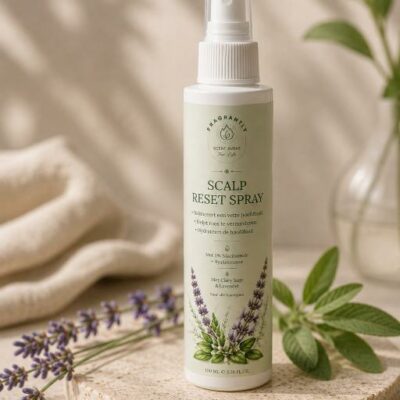 Vettige hoofdhuid opgelost met de Fragrantly Reset Spray