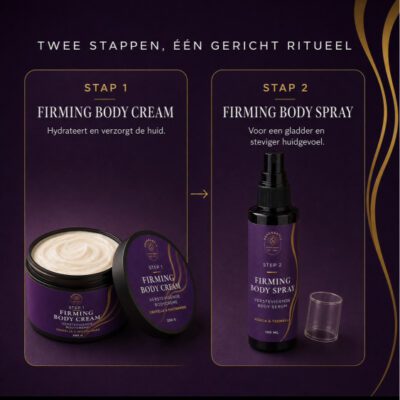 Twee stappen firming cream en body spray